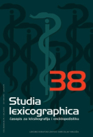 Studia lexicographica